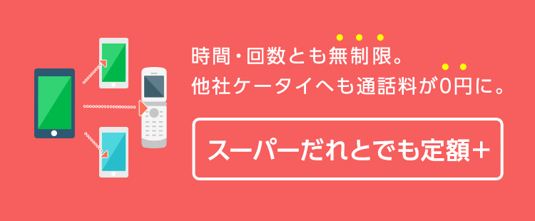 スーパーだれとでも定額＋
