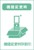 画像：機種変更時における機種代金を最大5,000円割引！（機種変更特別割引）