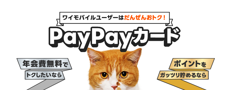 ワイモバイルユーザーはだんぜんおトク！PayPayカード